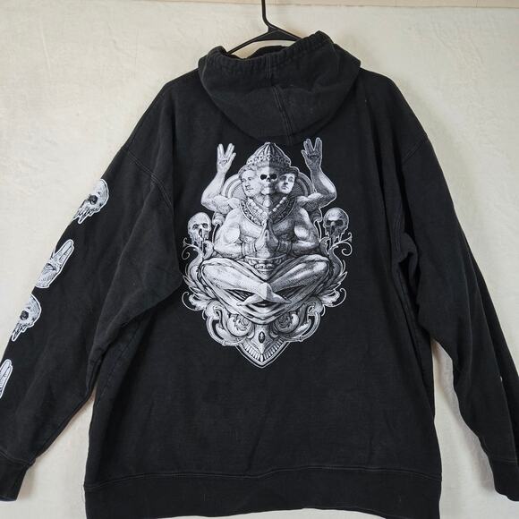 Unus Annus Goddess Annus Hoodie Pullover Memento Mori 2020 Mens 2XL 0849 - Picture 2 of 10